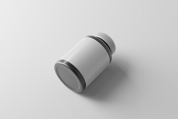 Large Supplement Packaging Plastic Jar Mockup