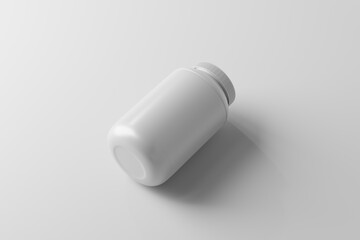 Large Supplement Packaging Plastic Jar Mockup