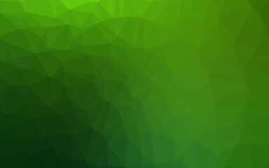 Fototapeta na wymiar Light Green vector triangle mosaic template.
