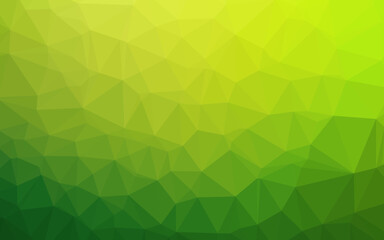 Fototapeta na wymiar Light Green vector triangle mosaic cover.