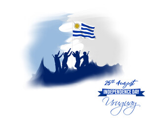 Vector illustration for Uruguay Independence Day