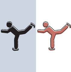 person figure skating on roller skates sport