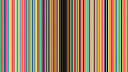 Obraz premium Colored vertical lines diverge. Animation. Background of moving vertical lines opening portal to cyberworld. Bright stripes open dark vertical portal