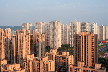 Obraz premium China city Chongqing residential buildings tall buildings