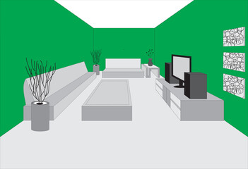 Interior design is the process of compiling and creating various interior elements so that they can become a related unit in order to achieve certain goals in terms of aesthetics and comfort.