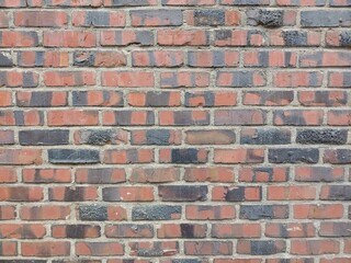 wall of red brick house