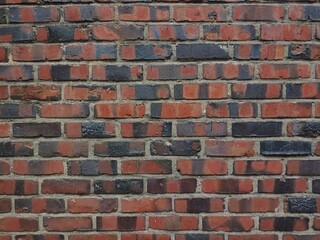 wall of red brick house