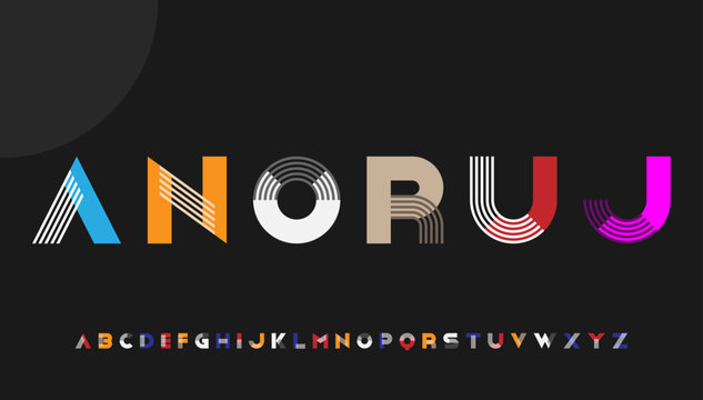 modern minimal stylish typography alphabet letter logo design
