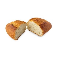 Bread isolated on white background with clipping path.