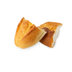 Bread isolated on white background with clipping path.