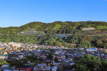 Naklejka premium 山北町の街並み（神奈川県山北町）