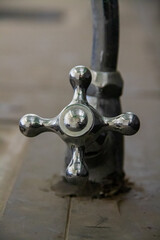 Sink faucet handle made of stainless