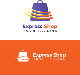 Fototapeta na wymiar Express Shop Logo Vector Illustration . Suitable for your company