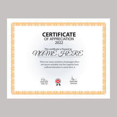 Modern Certificate Design And Template 