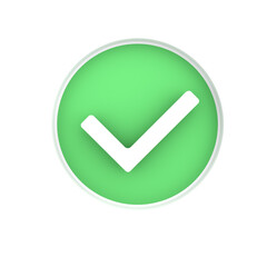 verified 3d illustration for ecommerce icon