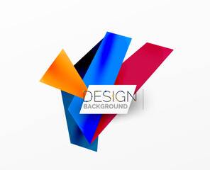 Background abstract overlapping shapes. Minimal composition vector illustration for wallpaper banner background or landing page