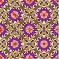 Seamless abstract multicolor pattern. Abstract background. Vector art.