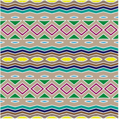 Seamless abstract multicolor pattern. Abstract background. Vector art.