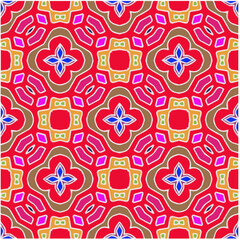 Seamless abstract multicolor pattern. Abstract background. Vector art.