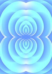 The background image is blue, using a gradient color for 