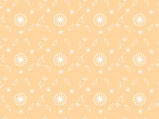 Seamless pattern floral theme vector

