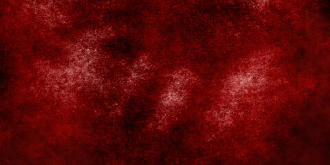 Red grunge abstract background texture black concrete wall, grunge halloween background with blood splash space on wall, red horror wall background, dark slate back background toned classic red color.