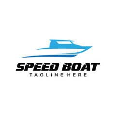 Speed boat logo design