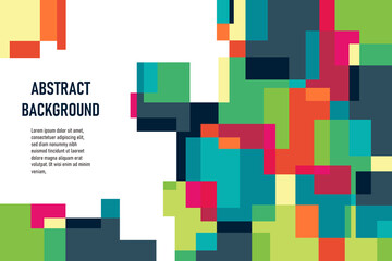 Abstract colorful geometric background 
