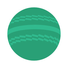 Cricket ball icon, equipment element closeup design, sport object vector illustration