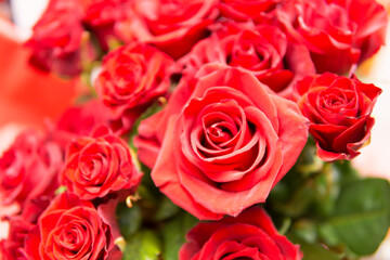 bouquet of red roses