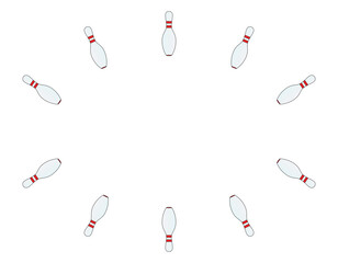 Ten Pin Oval Background
