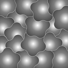Geometric background black and white. Pentagon. Vector illustration.