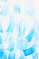 Fototapeta na wymiar blue brush strokes watercolor abstract background