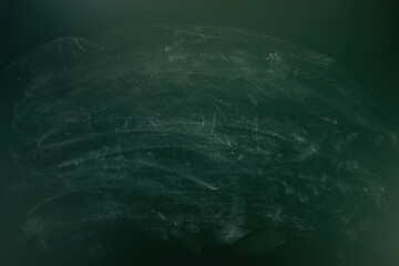 Green Chalkboard. Chalk texture school board display for background.
