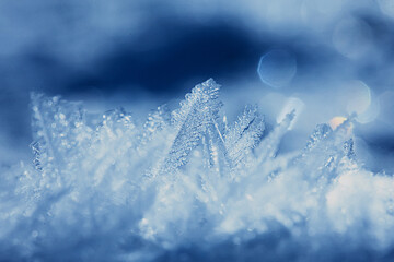 abstract winter background hoarfrost frost ice snow seasonal