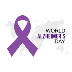 Vector illustration on the theme of World Alzheimer's day observed each year on 21st September For banner, poster, card and background design.