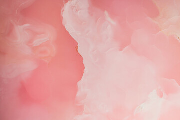 Fototapeta premium Real stone luxury pink waves marble pattern texture macro
