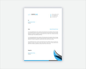 Modern Creative & Clean business style letterhead bundle of your corporate project design. set to print with vector & illustration. corporate letterhead bundle.