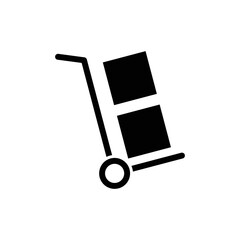 trolley icon flat style trendy stylist simple