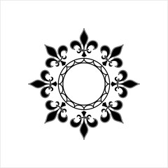 Fleur De Lis, Fleur-De-Lys Or Flower-De-Luce, The Decorative Stylized Lily