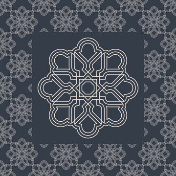 Abstract geometric islamic background. - Vector.