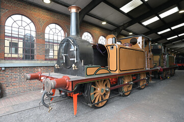 Victorian steam locomotive in the process of being restored. 