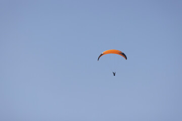 paragliding on cliffs in Normandy near Omaha Beach