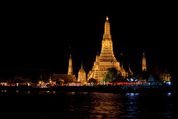 Night at Wat Arun (Temple of Dawn),Bangkok,Thailand