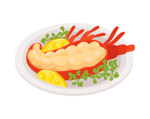 Restaurant Lobster Dish Composition