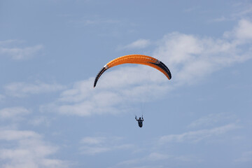 paragliding on cliffs in Normandy near Omaha Beach