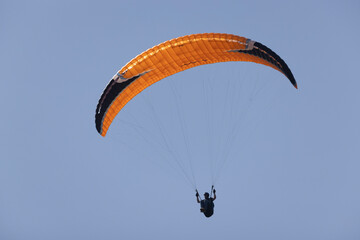 paragliding on cliffs in Normandy near Omaha Beach