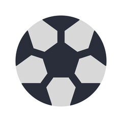 Football Icon with Flat Style