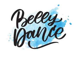 Letter belly dance lettering composition for your logo