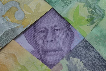 Foto op Canvas Image of "Frans Kaisiepo", one of the male heroes of the Republic of Indonesia on ten thousand rupiah notes © Dian